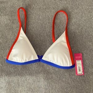 Red white and blue bikini top